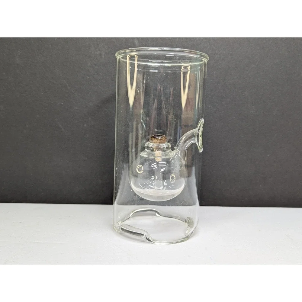 VTG Wolfard‎ Glass Oil Lamp Hand blown 6